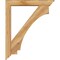 Ekena Millwork Imperial Traditional Rough Sawn Bracket w/ Offset Brace, Western Red Cedar, 6"W x 36"D x 44"H BKT0604X36X44IMP01RWR - alternate 3